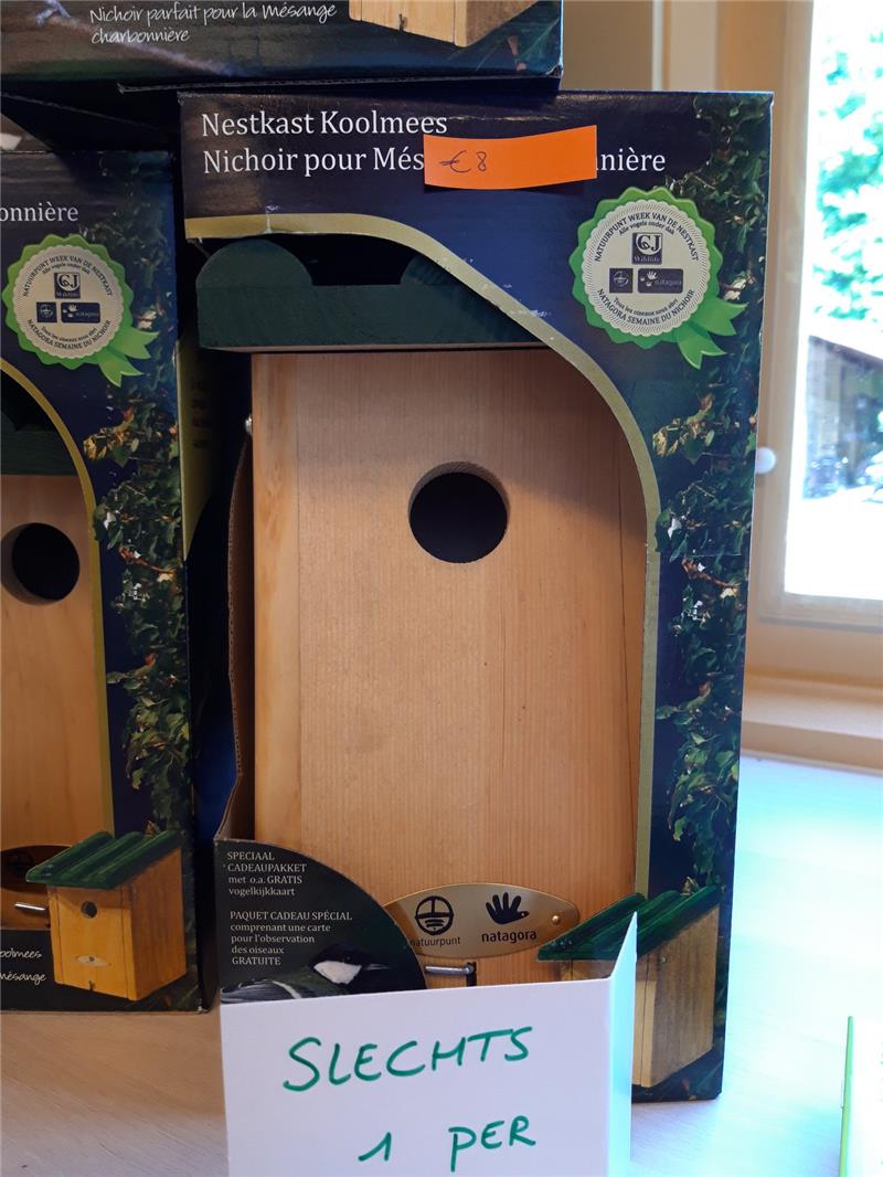 Koolmees-nestkastjes te koop!